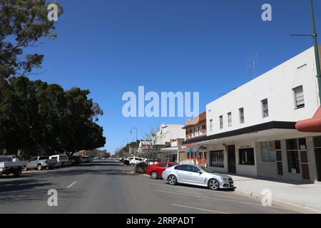 Nyngan, a town in the Bogan Shire local government area within the Orana Region of central New South Wales, Australia Stock Photo