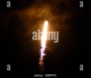 Cape Canaveral, Florida, USA. 8th Sep 2023. The SpaceX Falcon 9 rocket launches 22 Starlink satellites on mission 6-14 from Launch Complex 40 at the Cape Canaveral Space Force Station, Florida on Friday, September 8 2023. Photo by Joe Marino/UPI Credit: UPI/Alamy Live News Stock Photo
