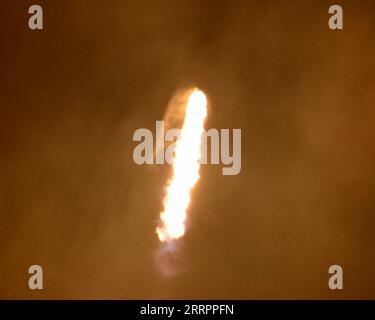Cape Canaveral, Florida, USA. 8th Sep 2023. The SpaceX Falcon 9 rocket launches 22 Starlink satellites on mission 6-14 from Launch Complex 40 at the Cape Canaveral Space Force Station, Florida on Friday, September 8 2023. Photo by Joe Marino/UPI Credit: UPI/Alamy Live News Stock Photo