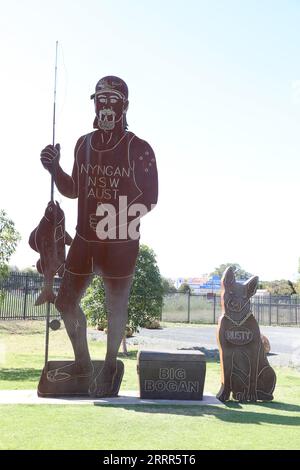 The Big Bogan statue at 70 Pangee Street in Nyngan, New South Wales, Australia Stock Photo