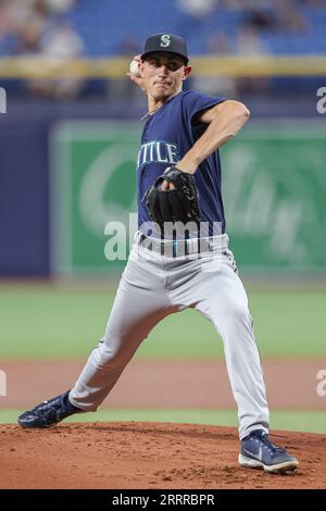 Seattle Mariners pitcher George Kirby during a baseball game against ...