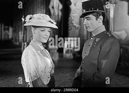 Christine, Spielfilm nach dem Schauspiel 'Liebelei' von Arthur Schnitzler, Frankreich/Italien 1958, Regie: Pierre Gaspard-Huit, Darsteller: Alain Delon Stock Photo