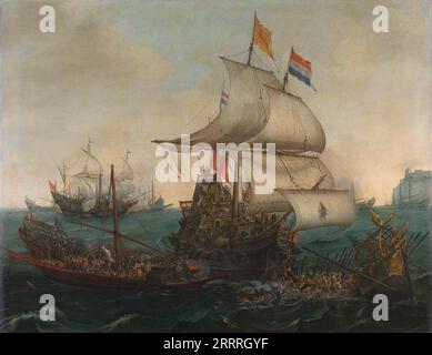 Dutch Ships Ramming Spanish Galleys off the English Coast, 3 October ...