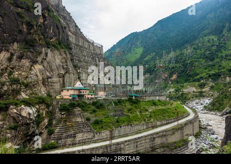 August 30th 2023, Himachal Pradesh, India. Karcham Wangtoo Hydroelectric Plant: A run-of-the-river power station on the Sutlej River in Himachal Prade Stock Photo