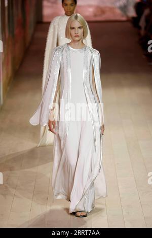 230703 -- PARIS, July 3, 2023 -- A model presents a creation of Christian Dior s Autumn/Winter 2023/2024 Haute Couture collections during Paris Fashion Week in Paris, France, on July 3, 2023. /Handout via Xinhua FRANCE-PARIS-FASHION WEEK-CHRISTIAN DIOR MeetEurope PUBLICATIONxNOTxINxCHN Stock Photo
