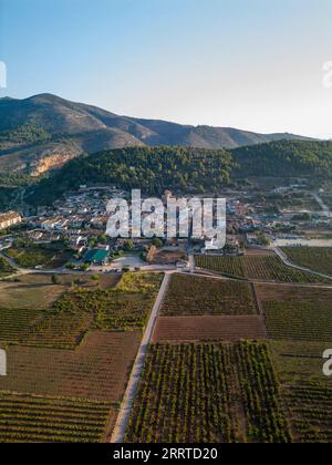 The vineyards fields in Lliber village, Costa Blanca, Spain - stock photo Stock Photo