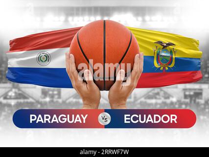 Ecuador vs Paraguay national basketball teams basket ball match