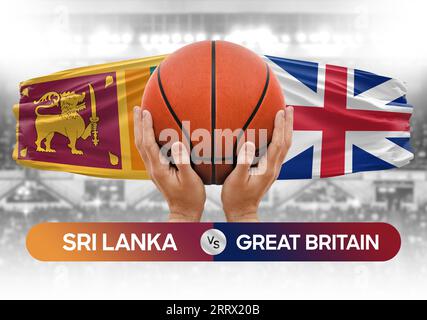 Great Britain vs Sri Lanka national basketball teams basket ball match ...