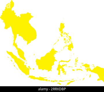 YELLOW CMYK color map of MIDDLE EAST Stock Vector Image & Art - Alamy