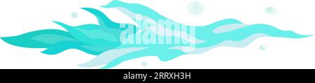 Laser gun blast effect. Magic plasma force isolated on white background Stock Vector