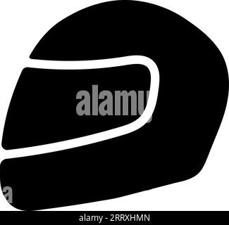 Motorcycle helmet head injury protection icon, stock illustration Stock ...