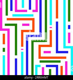 Modern style abstraction composition Modish style abstract background colorful shapes Stock Vector