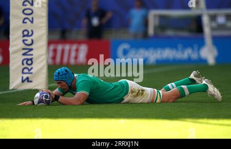 Ireland's Tadhg Beirne Scores Their Side's Second Try Of The Game ...