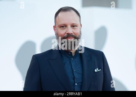 Venice, Italy. 09th Sep, 2023. Yorgos Lanthimos attending the Closing Red Carpet as part of the 80th Venice Film Festival (Mostra) in Venice, Italy on September 09, 2023. Photo by Aurore Marechal/ABACAPRESS.COM Credit: Abaca Press/Alamy Live News Stock Photo