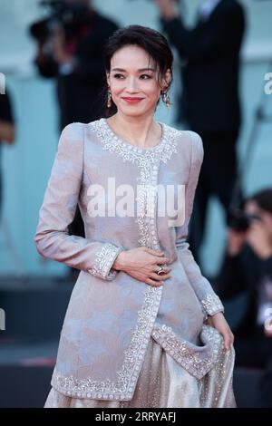 Venice, Italy. 09th Sep, 2023. Shu Qi attending the Closing Red Carpet as part of the 80th Venice Film Festival (Mostra) in Venice, Italy on September 09, 2023. Photo by Aurore Marechal/ABACAPRESS.COM Credit: Abaca Press/Alamy Live News Stock Photo