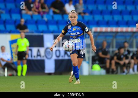 Diana Lemesova (77 SKN St Polten) in action during the UEFA Womens Champions League qualifying match St Polten vs PAOK at NV Arena St Polten (Tom Seiss/ SPP) Credit: SPP Sport Press Photo. /Alamy Live News Stock Photo