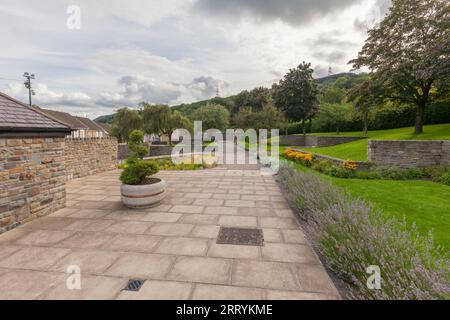 Pantglas junior school memorial garden, Aberfan, south Wales, memorial to the victims of the Aberfan disaster Stock Photo