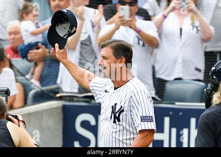 BRONX, NY - SEPTEMBER 09: Former New York Yankee Tino Martinez #24