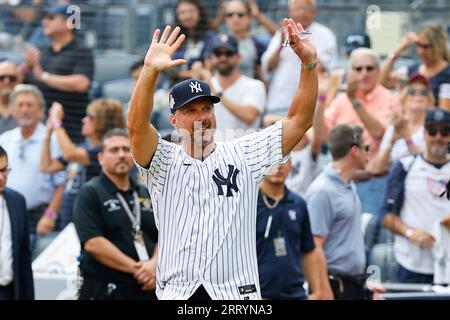 BRONX, NY - SEPTEMBER 09: Former New York Yankee Tino Martinez #24