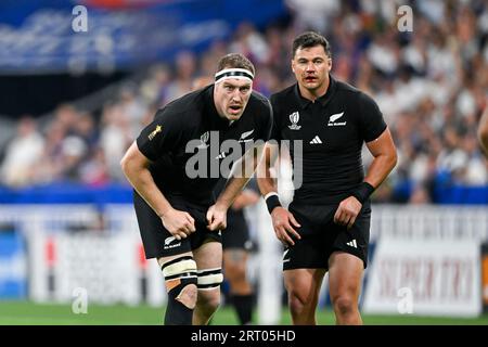 New Zealand's David Havili evades a tackle from Namibia's Tiaan Swanepoel  during the Rugby World Cup 2023, Pool A match at the Stade de Toulouse,  France. Picture date: Friday September 15, 2023