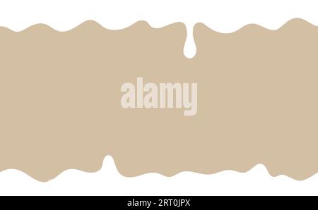White milk fluid flowing seamless pattern background Stock Vector