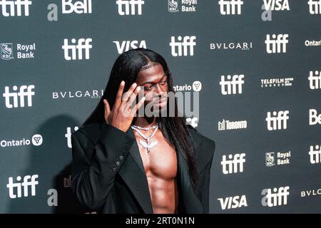 Toronto, Ontario, Canada. 9th Sep, 2023. American rapper Lil Nas X attends the Toronto International Film Festival on Saturday, September 9, 2023. (Credit Image: © Winston Tang/ZUMA Press Wire) EDITORIAL USAGE ONLY! Not for Commercial USAGE! Credit: ZUMA Press, Inc./Alamy Live News Stock Photo