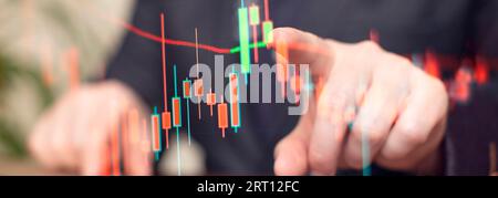 Trade, finance and stock market concept. Stock Photo