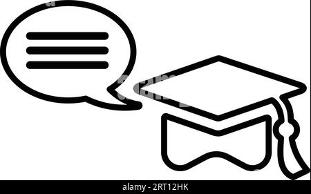 Education Chat icon. Stunning design suitable for web, print media ...