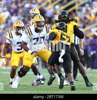 LSU offensive lineman Miles Frazier (OL15) poses for a portrait at the ...