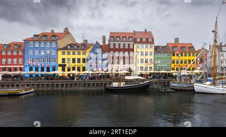 Beautiful colorful buildings in Nyhavn Quarter in Copenhagen, Denmark Stock Photo