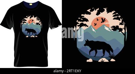 Beautiful Adventure Vintage T-shirt Design Vector  label, logo, sign, sticker or printing for the t-shirt., Black background Stock Vector