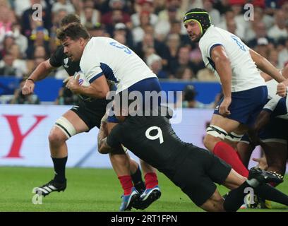 Antoine Dupont of France during the World Cup 2023, Pool A rugby union match between France and New Zealand on September 8, 2023 at Stade de France Saint-Denis near Paris, France Stock Photo