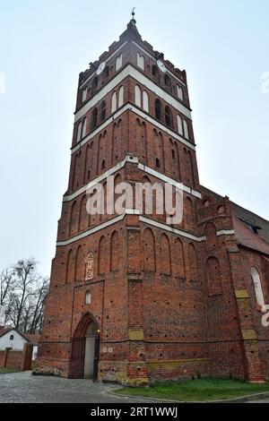 Church Of St. George The Victorious, formerly Friedland Church, founded in 1313. Pravdinsk, formerly Friedland, Kaliningrad region, Russia Stock Photo