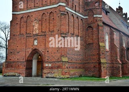 Church Of St. George The Victorious, formerly Friedland Church, founded in 1313. Pravdinsk, formerly Friedland, Kaliningrad region, Russia Stock Photo