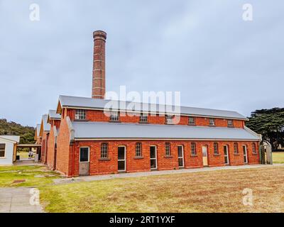 Historical public buildings of the famous Point Nepean Quarantine Station in Melbourne, Victoria, Australia Stock Photo