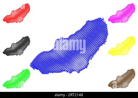 Lake Chatyr-Kol (Kyrgyzstan, Kyrgyz Republic) map vector illustration, scribble sketch Chatyr-Köl, Chatyr Kol or Chatyr-Kul map Stock Vector