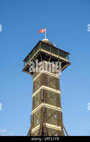 Copenhagen, Denmark, January 03, 2021: The observational tower in Copenhagen Zoo. Copenhagen Zoo is was founded in 1859 and is one of the oldest zoos Stock Photo