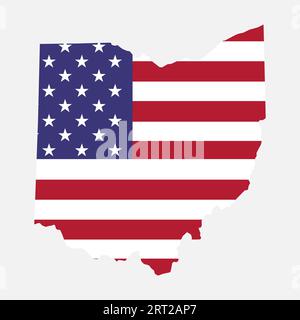Ohio federal state flag, United States, vector illustration Stock ...
