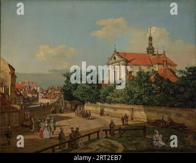 The Church of the Reformed Franciscans, 1779. Found in the Collection of the Royal Castle, Warsaw. Stock Photo