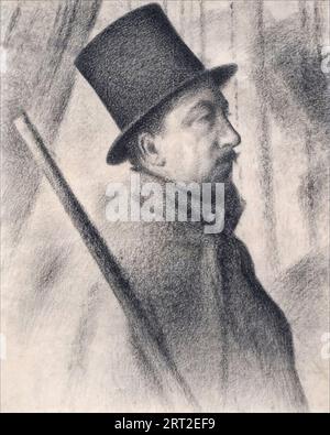 Portrait of Paul Signac (1863-1935), 1890. Found in the collection of the Archives Signac. Stock Photo