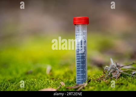 test tube in a field in australia Stock Photo