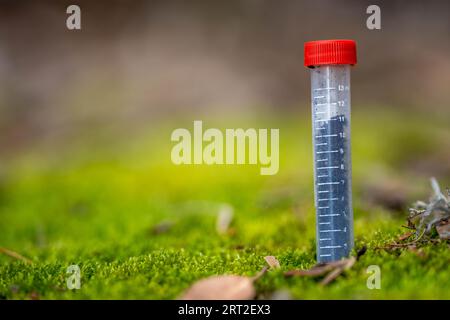 test tube in a field in australia Stock Photo