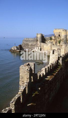 Mamure Castle, believed to have built in the 14th century on 4th century Roman foundations, it was designed to protect against pirates and was important during the Crusades, Anamur, Turkey, 2019. Stock Photo