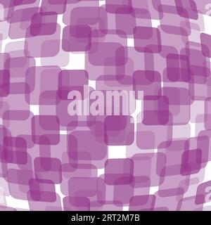 Purple 3d warped squares - background vector design Stock Vector