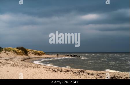 The Baltic seaside resort of Thiessow is a district of the municipality of Moenchgut in the district of Vorpommern Ruegen on the island of Ruegen in Stock Photo