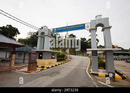 Kuala Selangor, Malaysia, 21st March 2019: Bukit Melawati is a popular tourist attraction with monuments, lighthouse and monkeys in Kuala Selangor Stock Photo