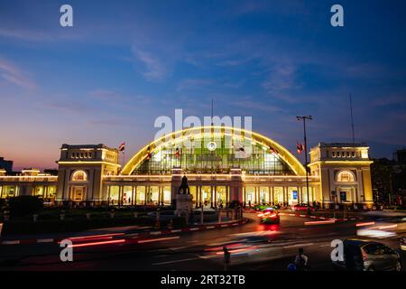 Bangkok, Thailand, April 22 2018: Hua Lamphong station in Pathum Wan District, central Bangkok, serves the entire country of Thailand Stock Photo