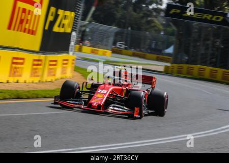 MELBOURNE, AUSTRALIA, MARCH 16: Charles LECLERC of Scuderia Ferrari Mission Winnow during 3rd practice session on day 3 of the 2019 Formula 1 Stock Photo