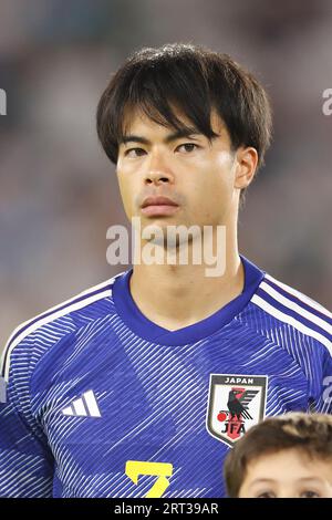 Wolfsburg, Germany. 9th Sep, 2023. Kaoru Mitoma (JPN) Football/Soccer : FIFA International Friendly match between Germany 1-4 Japan at the Volkswagen Arena in Wolfsburg, Germany . Credit: Mutsu Kawamori/AFLO/Alamy Live News Stock Photo