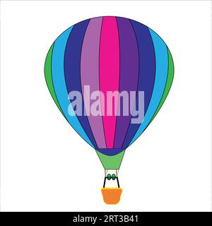 parachute. vector illustration. on white background Stock Vector